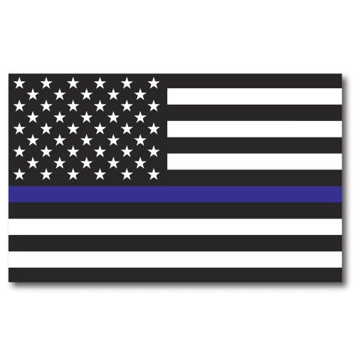Thin Blue Line American Flag Magnet Decal 5 x 8 Heavy Duty for Car Truck SUV - In Support of Police and Law Enforcement Officers …