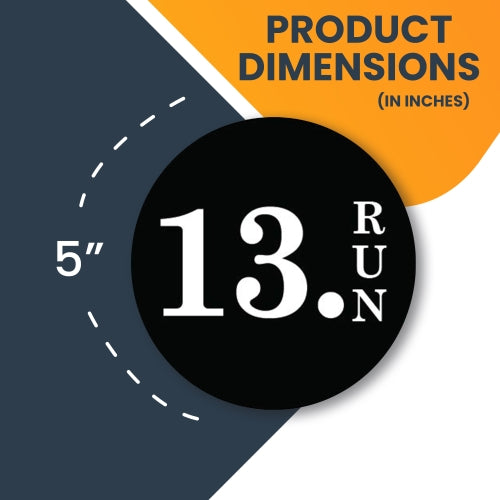 Magnet Me Up 13.Run Magnet Decal, 5 Inch, Heavy Duty Automotive Magnet for Car Truck SUV Or Any Other Magnetic Surface