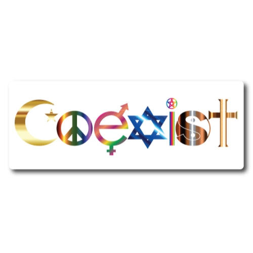 Magnet Me Up "Coexist" Car Magnet - 3x8" Heavy Duty Auto Truck Decal Magnet …