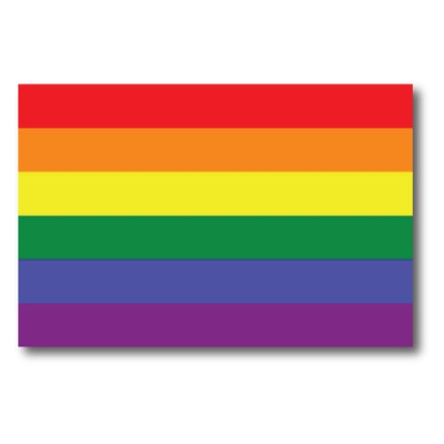 Magnet Me Up Gay Pride Rainbow Flag Car Magnet Decal-LGBT-4x6-Waterproof Lesbian Gay Bisexual Transexual