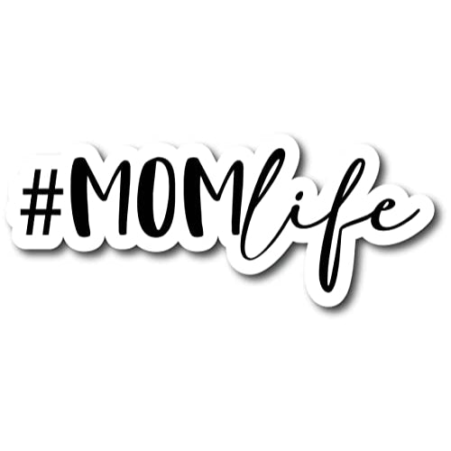 Magnet Me Up #Momlife Mom Life Car Magnet Decal, 3x8 Inches, Heavy Duty Automotive Magnet for Car Truck SUV