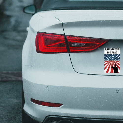 I Stand For The Flag American Flag Car Magnet Decal 6 in x 4 in Heavy Duty for Car Truck SUV Waterproof …