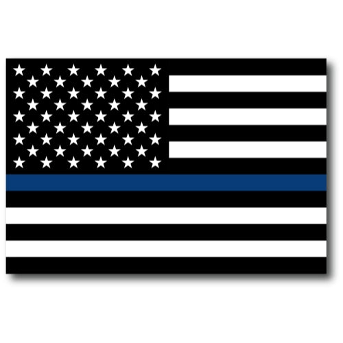 Magnet Me Up Thin Blue Line American Flag 4x6 Magnet Decal-Heavy Duty for Car Truck SUV