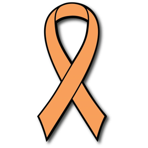 Orange Leukemia and Kidney Cancer Awareness Ribbon Car Magnet Decal Heavy Duty Waterproof …