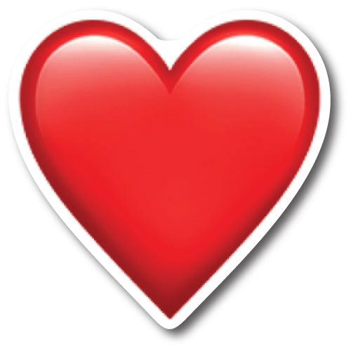 Magnet Me Up Red Heart Emoticon Magnet Decal - Heavy Duty Magnet for Car Truck SUV