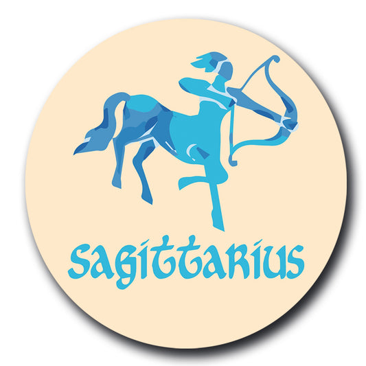 Magnet Me Up Sagittarius 5" Round Magnet Heavy Duty for Car Truck SUV Waterproof